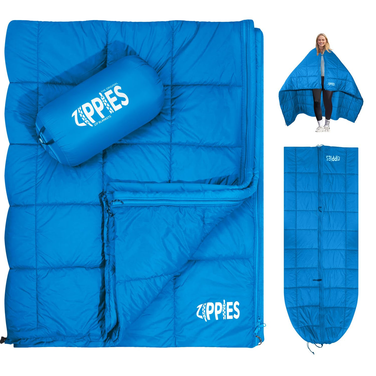 3M Thinsulate Insulation Puffy Camping Blanket for Cold Weather, Queen Size