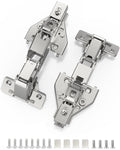 2 Pack 165 Degree Soft Close Kitchen Corner Hinges, Lazy Susan Cabinets, Face Frame, Clip On Plate for Easy