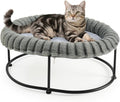 Elevated Cat Bed for Indoor Cats Raised Kitten Hammock Large High Puppy Cot Off Floor Self-Supporting Small Pet Chair