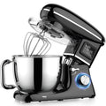 Electric Stand Mixer with LED Display & Timer 6.5QT Bowl Stainless Steel, 1350W 6-Speeds Kitchen Stand Up Mixer for