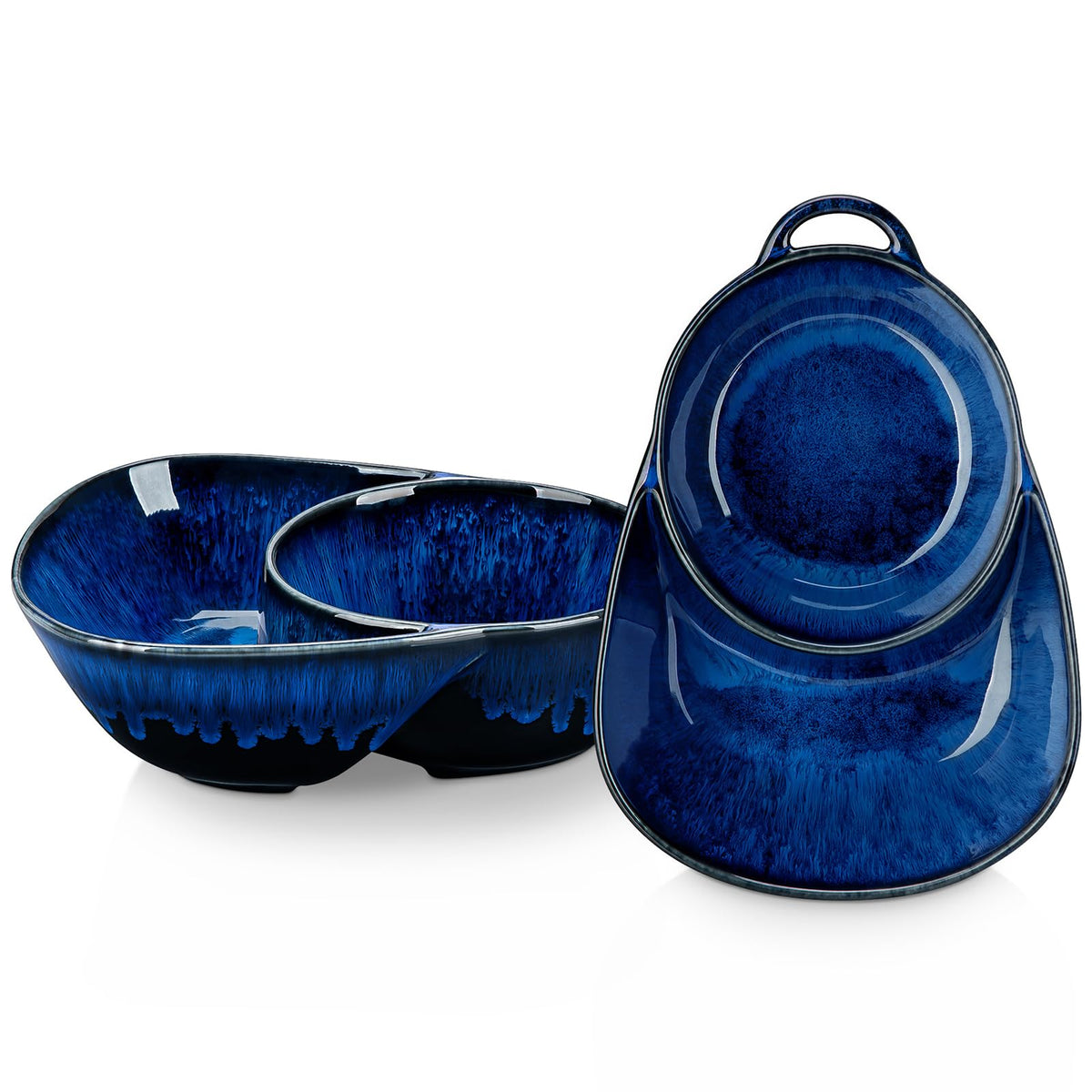Starry Chip and Dip Bowl, Anti-Soggy Cereal Bowl, Soup and Sandwich Plate Combo, Breakfast Powls, Divided Snack Bowls