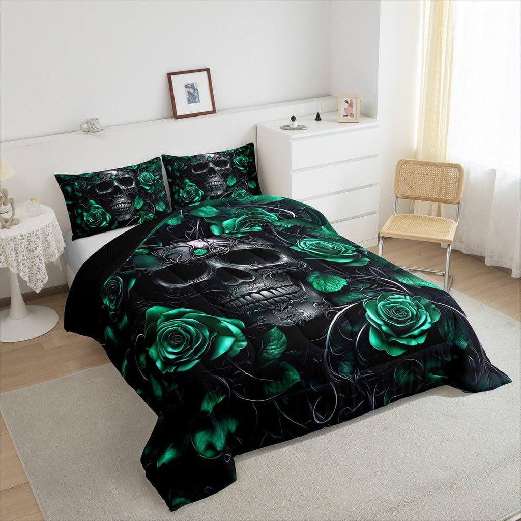 Adults Gothic Comforter Set Bohemian Boho Goth King Bedding Set