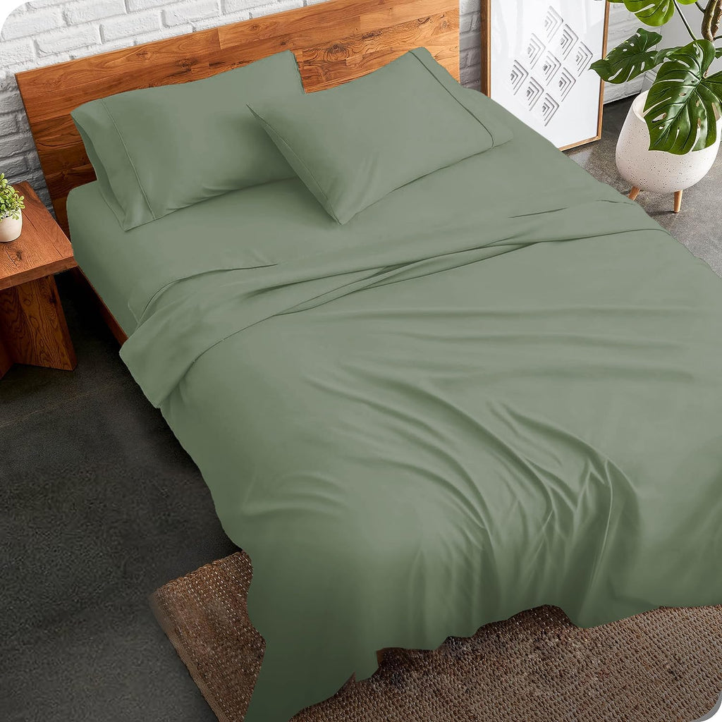 3 Piece Luxurious Duvet Cover Set 100% Egyptian Cotton Plus Size (128" x 128") Inch 1000 Thread Count