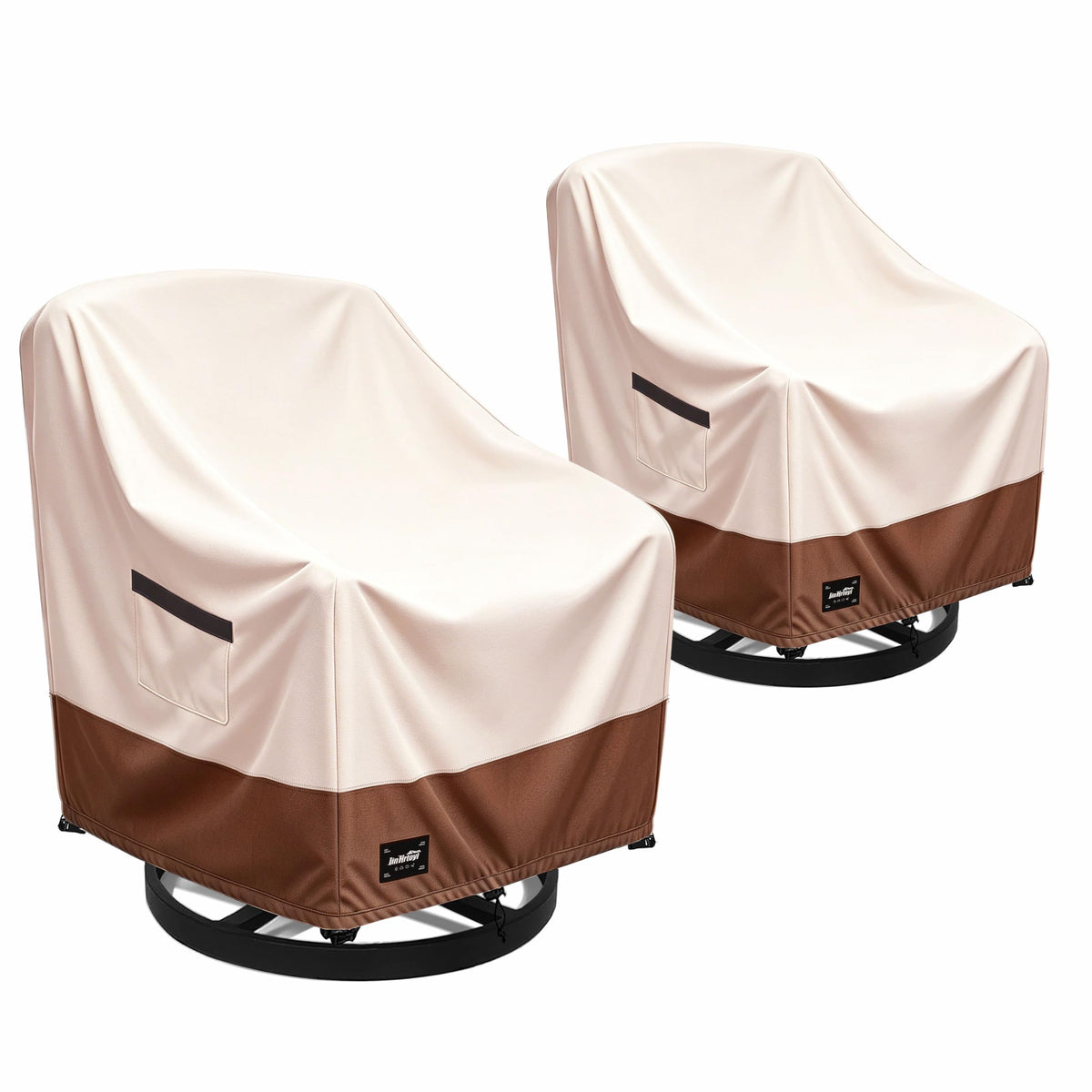 JinHrtoyi Outdoor Chair Covers 2 Pack, 35Wx37Dx38H inches Patio Chair Cover, 100% Waterproof Heavy Duty Outdoor