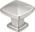 30 Pack Cabinet Knobs Brushed Nickel Drawer Knobs Silver Square Kitchen Hardware Satin Nickel Door Handles ,Zinc Alloy