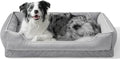 Orthopedic Dog Bed for Medium to Large Dogs & Cats, Memory Foam Dog Bed with Washable Removable Cover, Top-Grade
