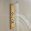 Gold Shower Panel Tower System, 4 Shower Modes Simultaneous Function