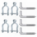 T-Post Gate Hinge Pins, Heavy Duty 1-5/8" U-Bolt Clamps