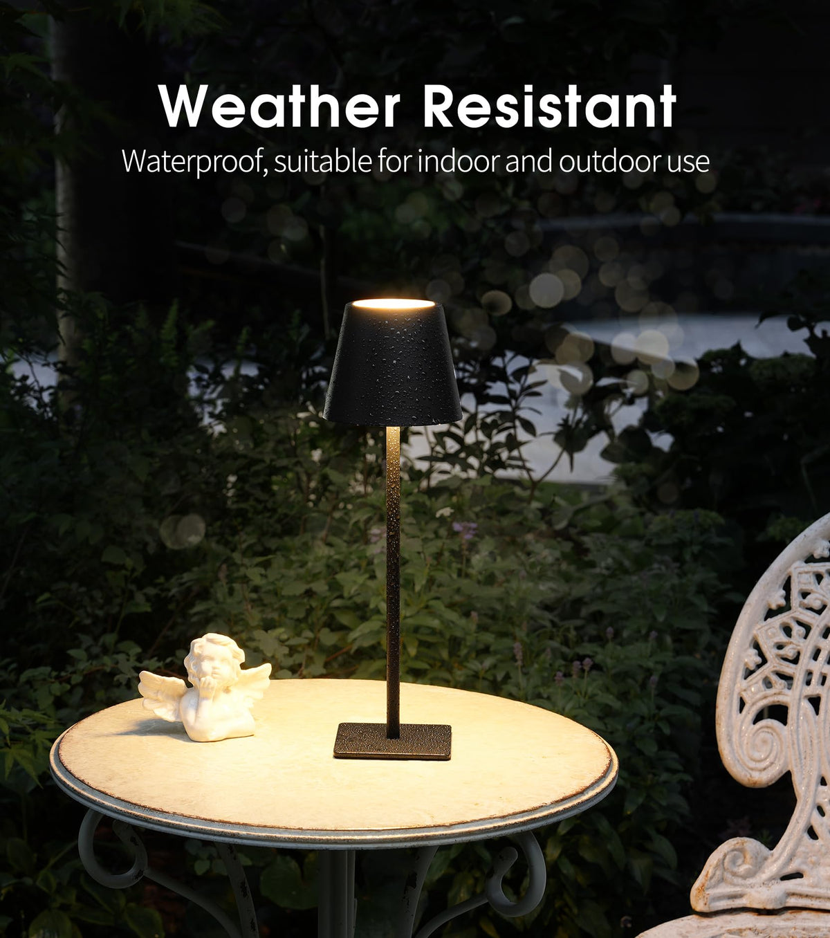 3 Pack Cordless Table Lamp, Battery Operated Lamp - Portable Waterproof Rechargeable Table Lamp w/ 3 Color Temps &