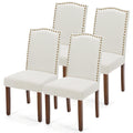Set of 4, Upholstered Accent Chair, Beige