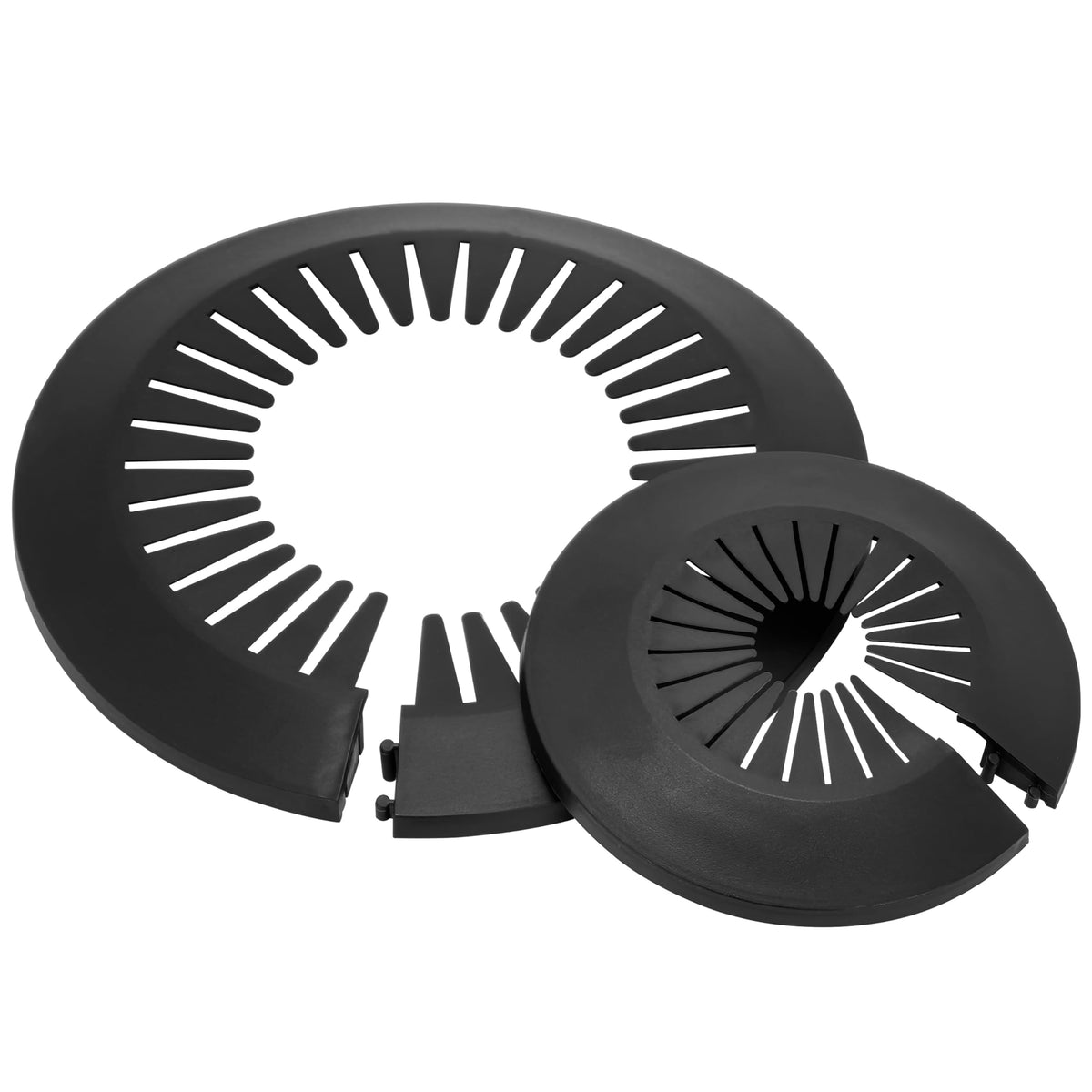 Flange Pipe Cover Decoration, Suitable for 5.51" to 6.61" O.D. Pipe, Snap-on Plumbing Cover Plates, Escutcheon Plate