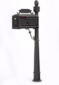 Contemporary Residential Curbside Cast Aluminum Mailbox Black Authentic * Original * Exclusive