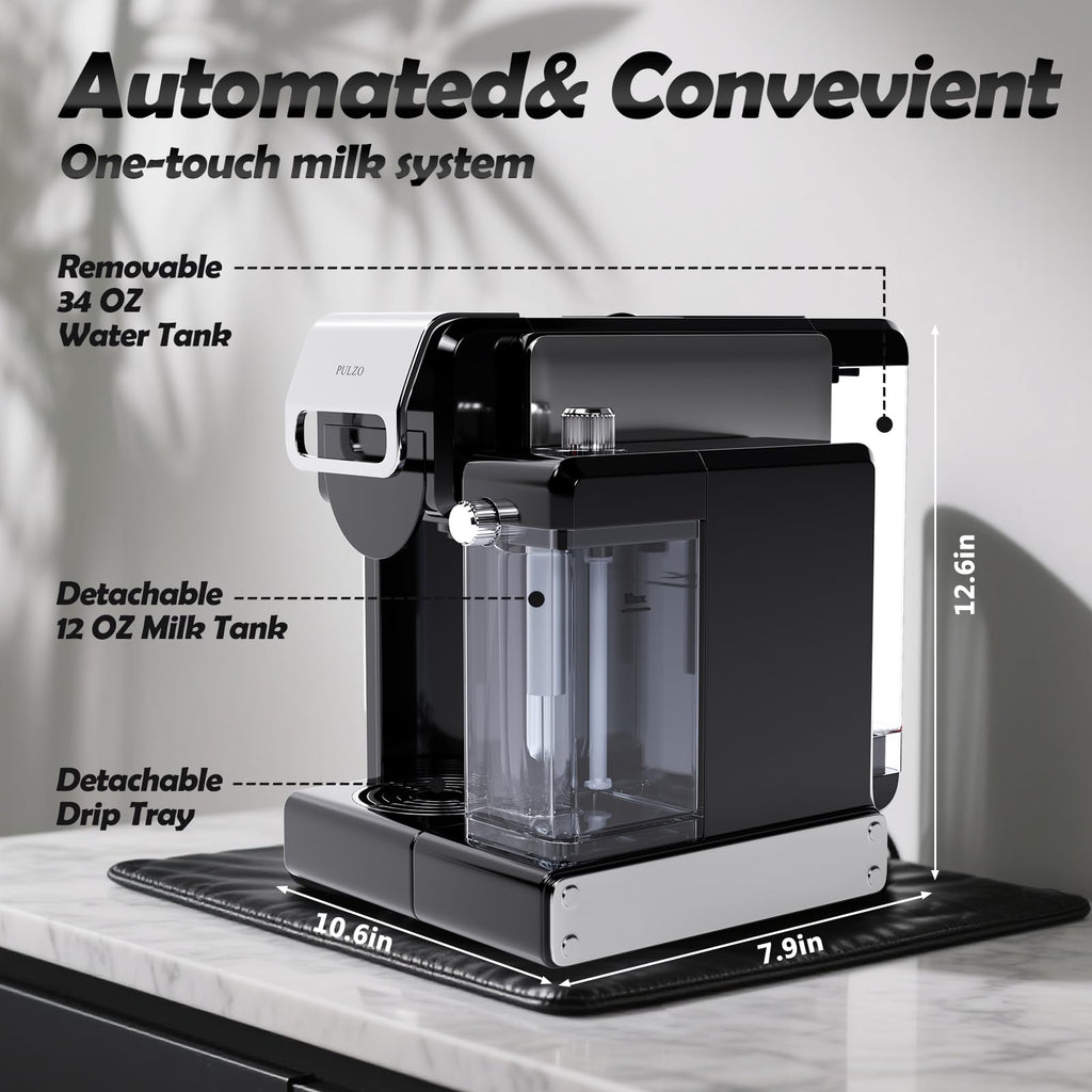 Espresso Machine with Automatic Milk Frother,capsule coffee maker