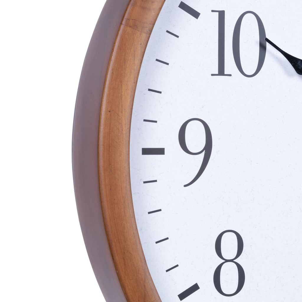 Inspired Nelson Style Atomic Analog Wall Clock, Wood, 12.80" (404-50447)