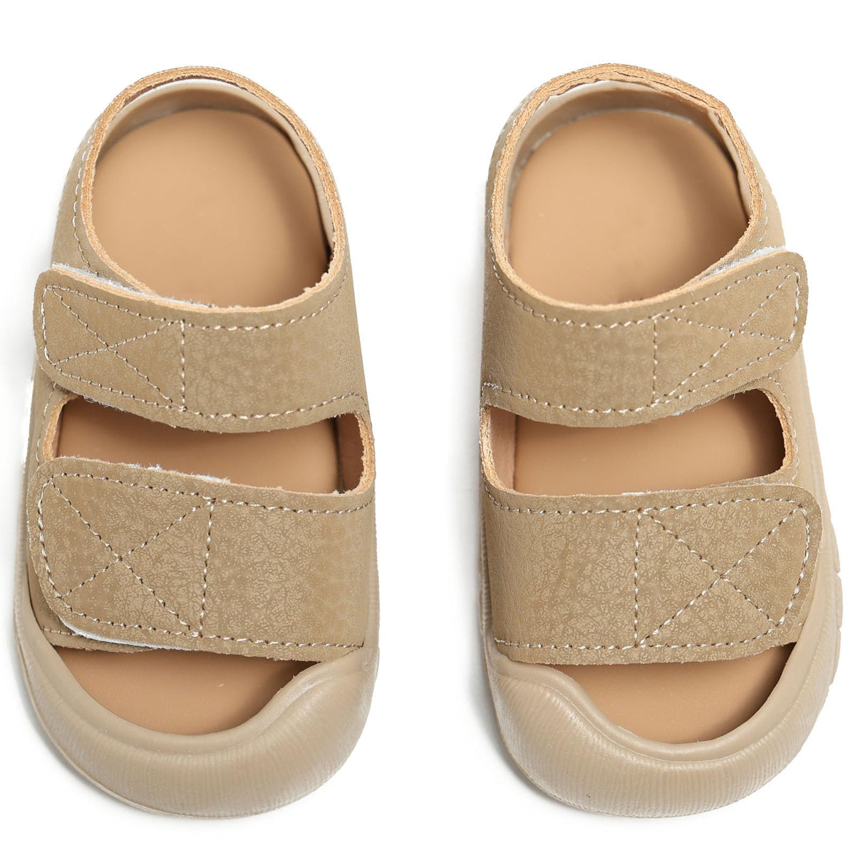 Baby Protective Toe Summer Sandals for Boys Girls Non-Slip Soft Sole Infant Toddler First Walking Shoes