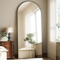 Full Body Mirror 26x71 inch Arched Full Length Mirror with Stand Aluminum Wall Mounted Hanging or Leaning Standing