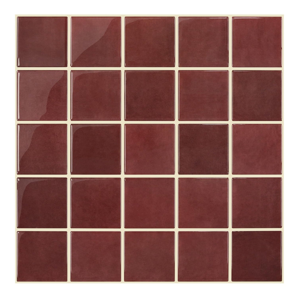 Thicker 3D Peel and Stick Backsplash Tiles, 12" x 12" 10-Pack