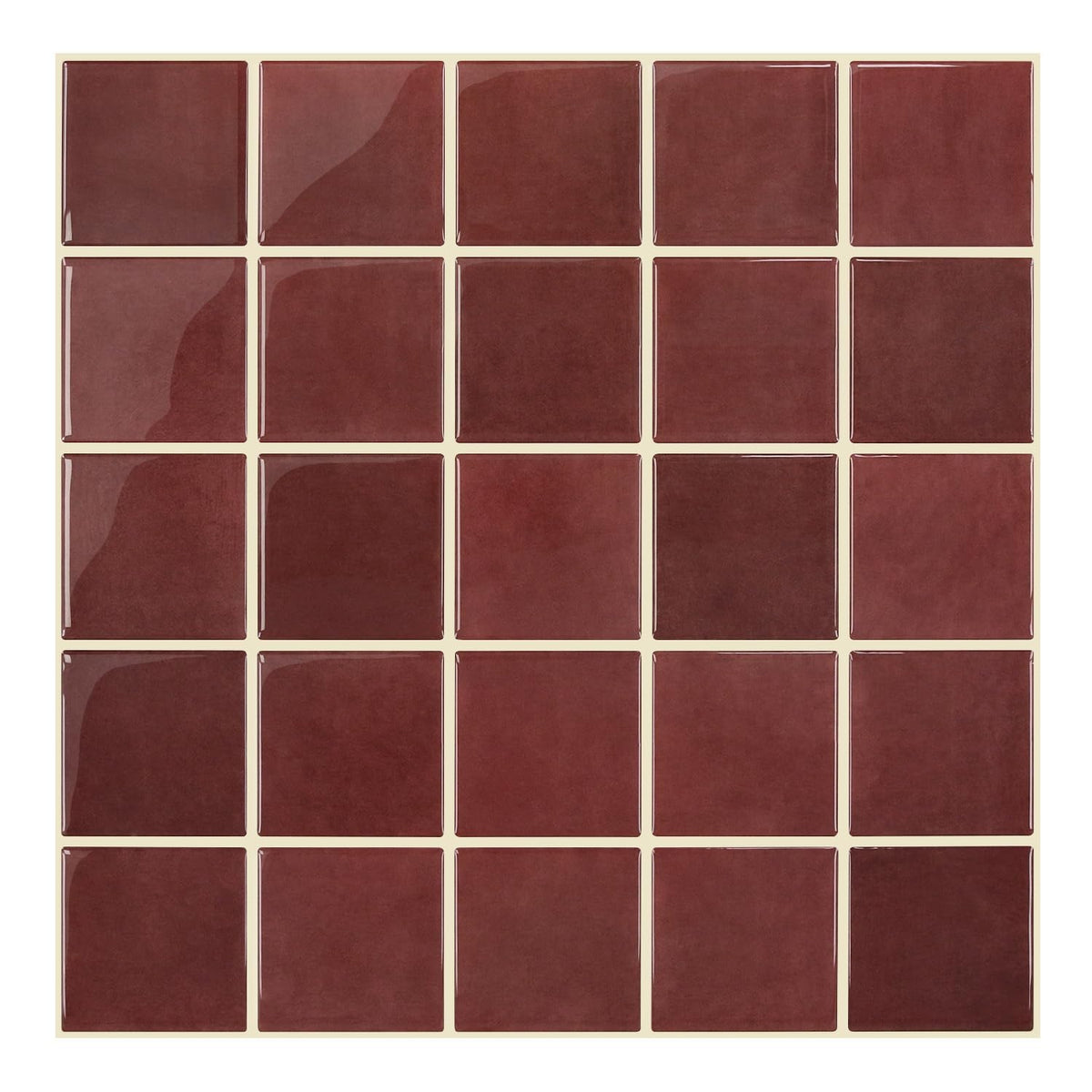 Thicker 3D Peel and Stick Backsplash Tiles, 12" x 12" 10-Pack