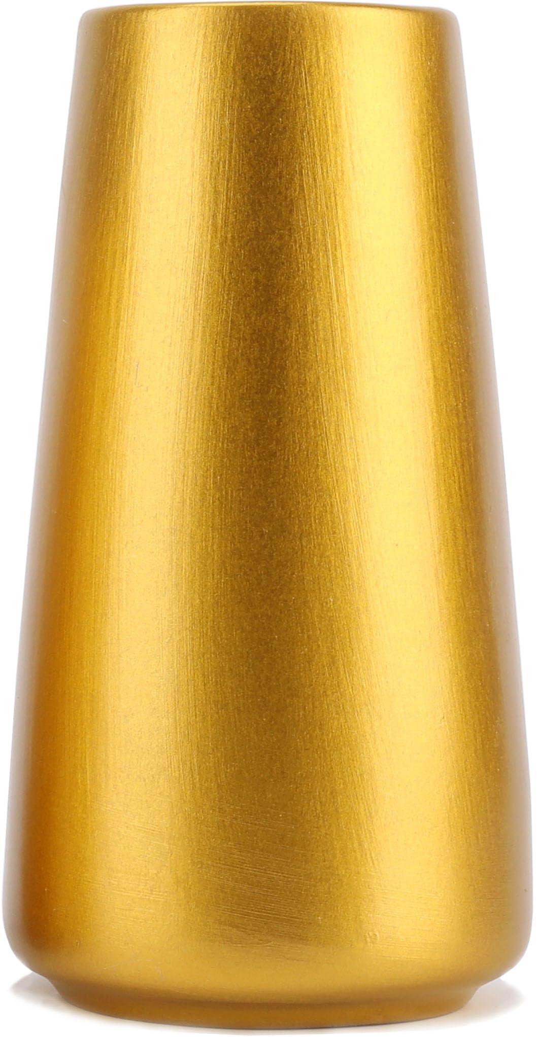 Simple Boho Ceramic Flower Vase Decor (Gold, Big)