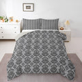 Gothic Damask Comforter Set Bedding Set 3 Pcs