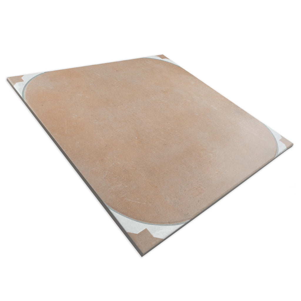 Tetuan Cotto 17-3/8" x 17-3/8" Porcelain Floor and Wall Tile
