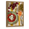 Italian Kitchen Food Wall Art, Still Life Decor, Wood Framed 12x16 in