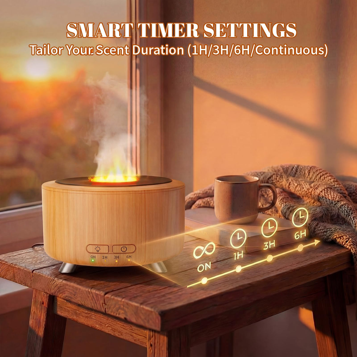 Essential Oil Diffuser, Retro Vinyl Aromatherapy Diffuser