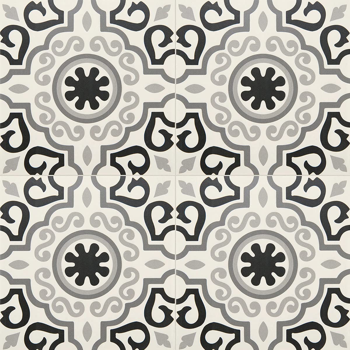 12x12 Marseille Encaustic Pattern Ceramic Tile Floor Wall (12)