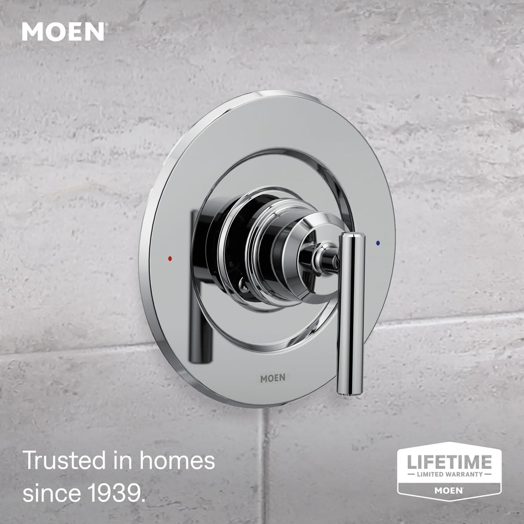 Gibson Chrome Pressure Balancing Eco-Performance Showerhead, Shower Handle, and Tub Spout, Posi-Temp Valve Required
