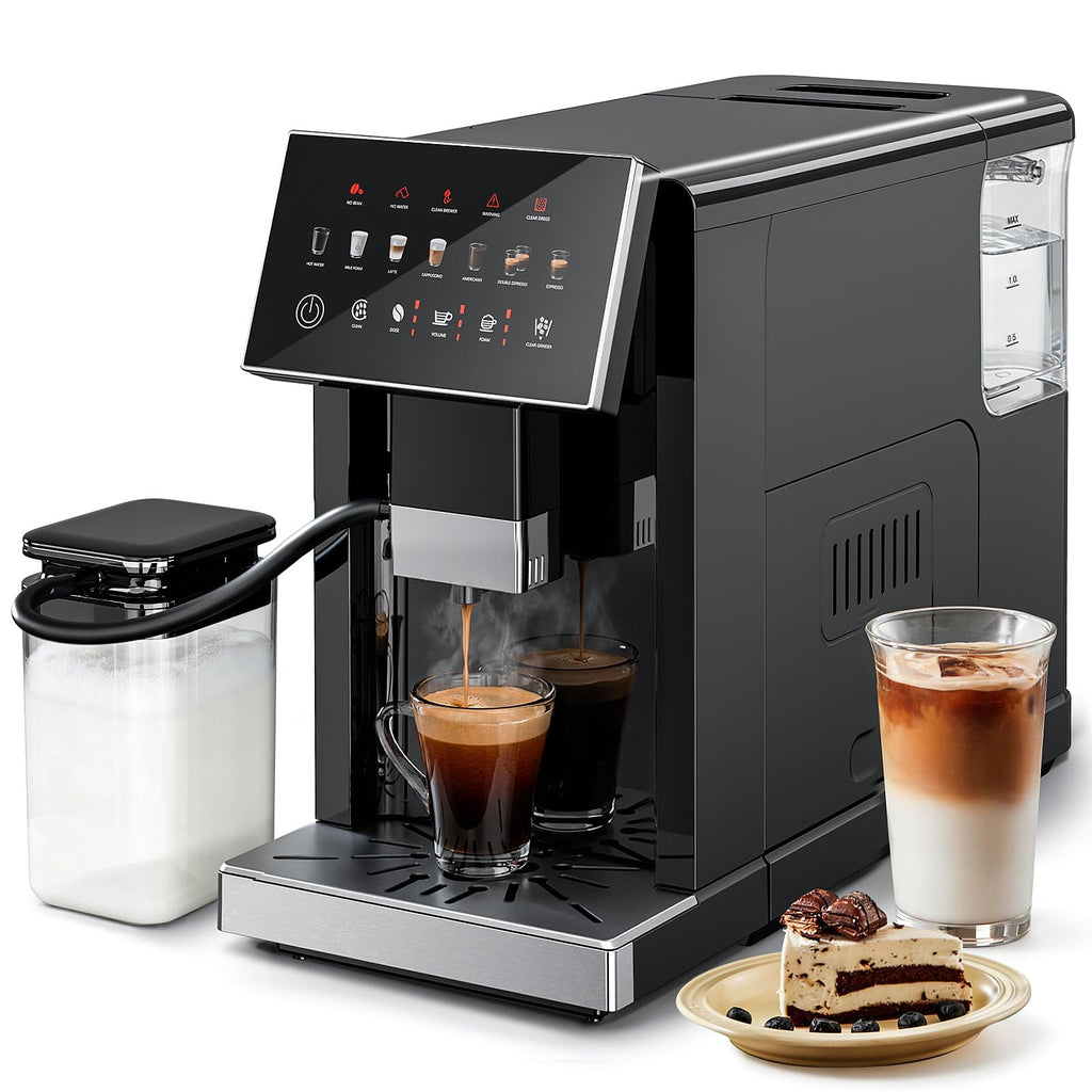 Automatic Espresso Machine with Grinder & Milk Frother