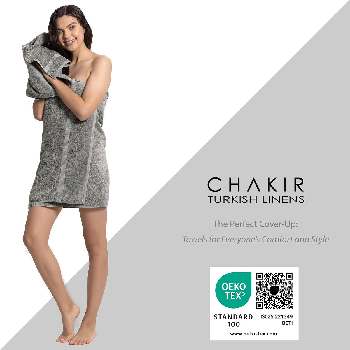 6 Piece Towels Set, 100% Cotton Luxury Turkish Towels , Soft Absorbent Bath Towel Set with 2 Bath Towels 2 Hand