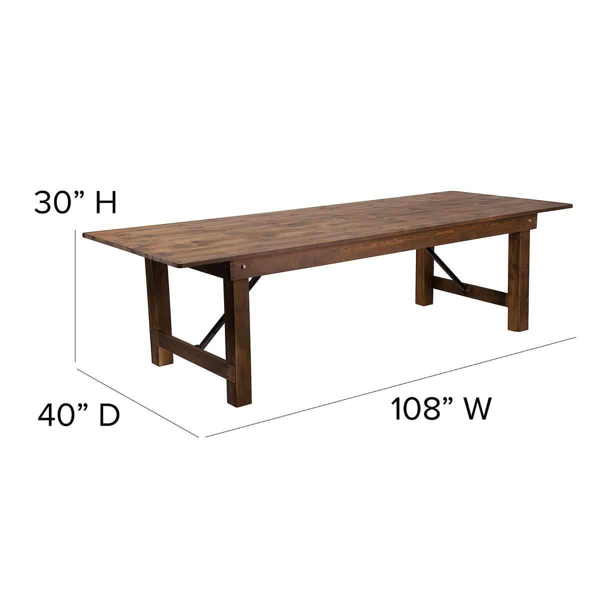 Hercules 108x40 in Folding Table