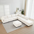 Oversize Corner Modular Sectional Sofa Set, Convertible L Shaped Couch with Storage, 8 Seater Sofa Modular with