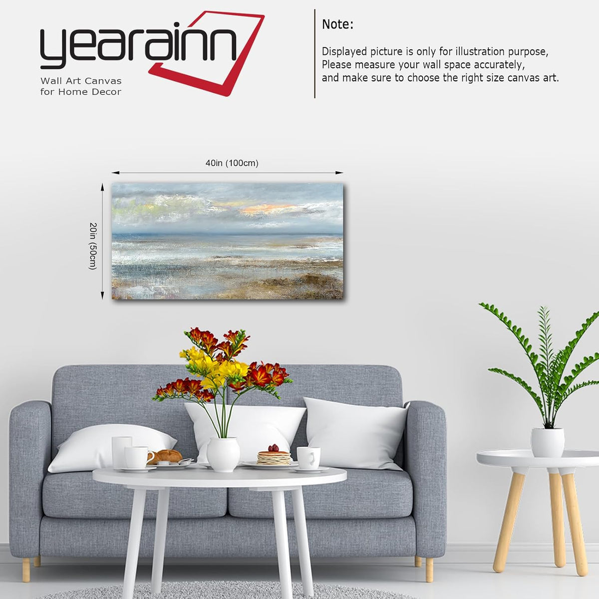 Abstract Wall Art Large Canvas Pictures Modern Blue Ocean Artwork on Canvas Prints Wall Decoration Bedroom Bathroom