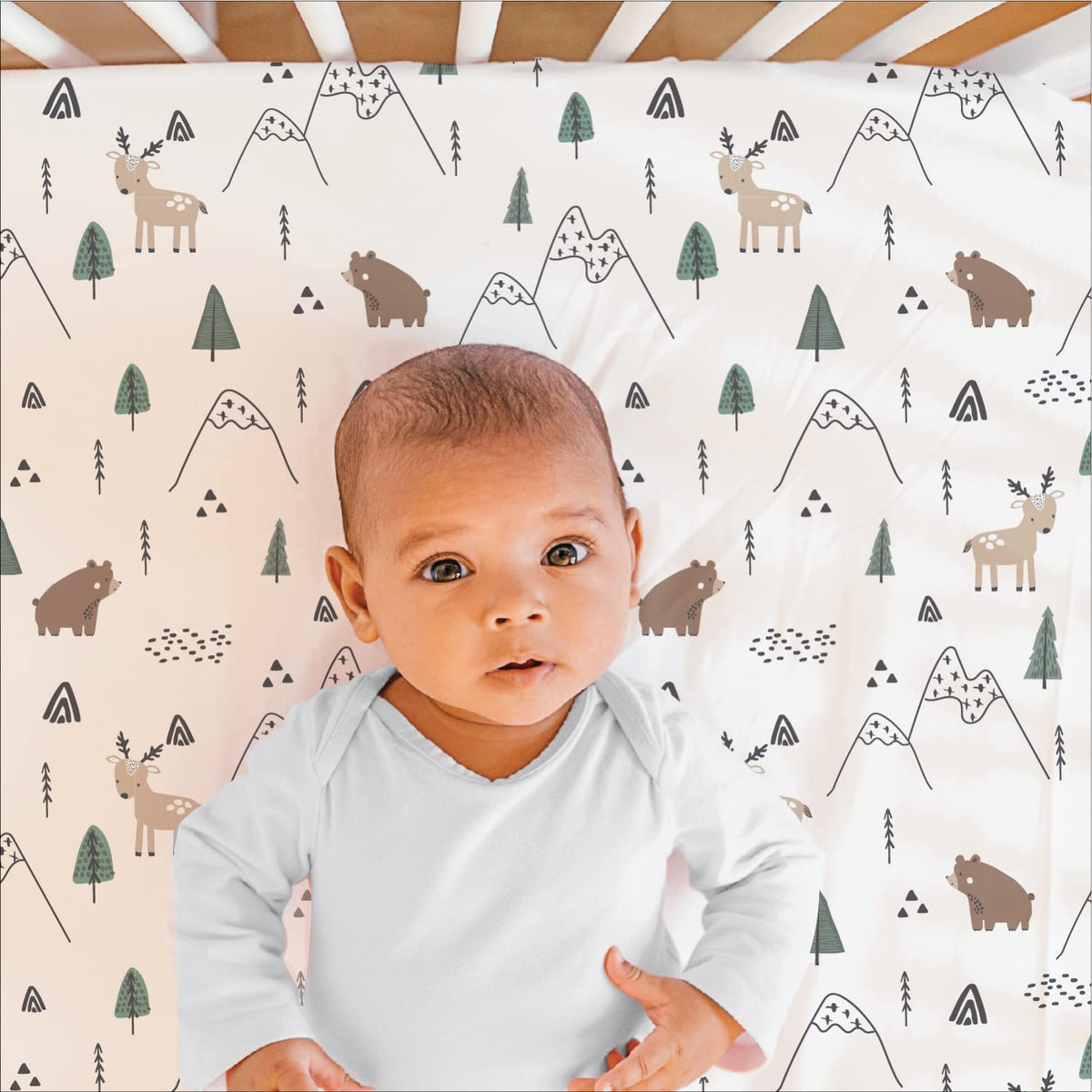 3 Piece Baby Crib Bedding Set for Boys - Newborn, Infant & Toddler Nursery Bed Set Decor with Fitted Crib Sheet, Dust