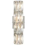 Four-Light Chrome Crystal Wall Sconce with a Refined Look