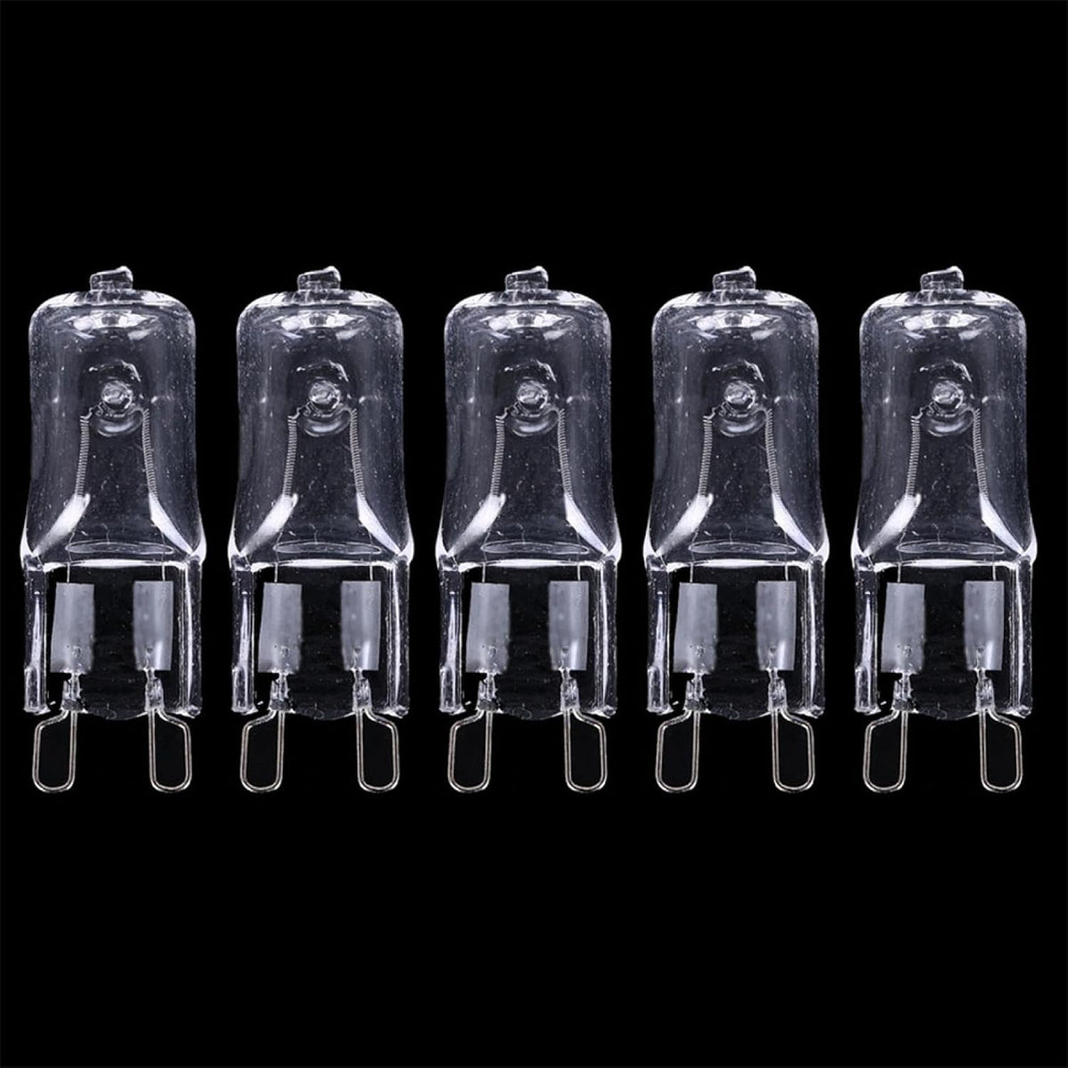5PC Crystal Clear Halogen Bulb G9 120V 20W Dimmable JC Type T4 Bi-Pin Xenon Small Light Bulb G9 40W 230V Warm White