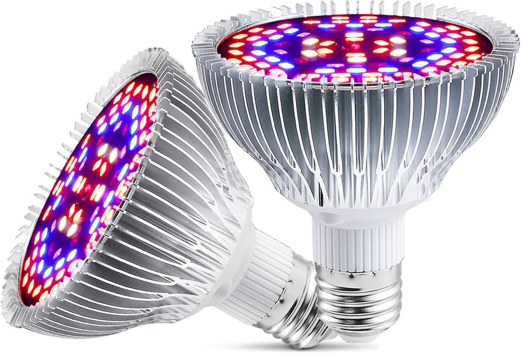 Full Spectrum 50W Led Grow Light Bulb for Indoor Plants, Vegetables and Seedlings, LED Plant Light Bulb