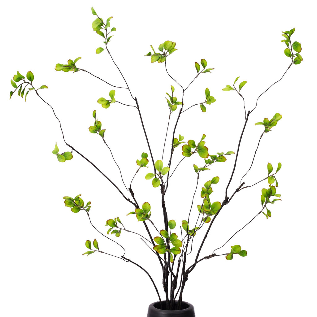 4 Pcs Artificial Ficus Branches for Vase, 35.4 Inch Faux Eucalyptus Stems, Greenery Stems and Realistic Faux Branches