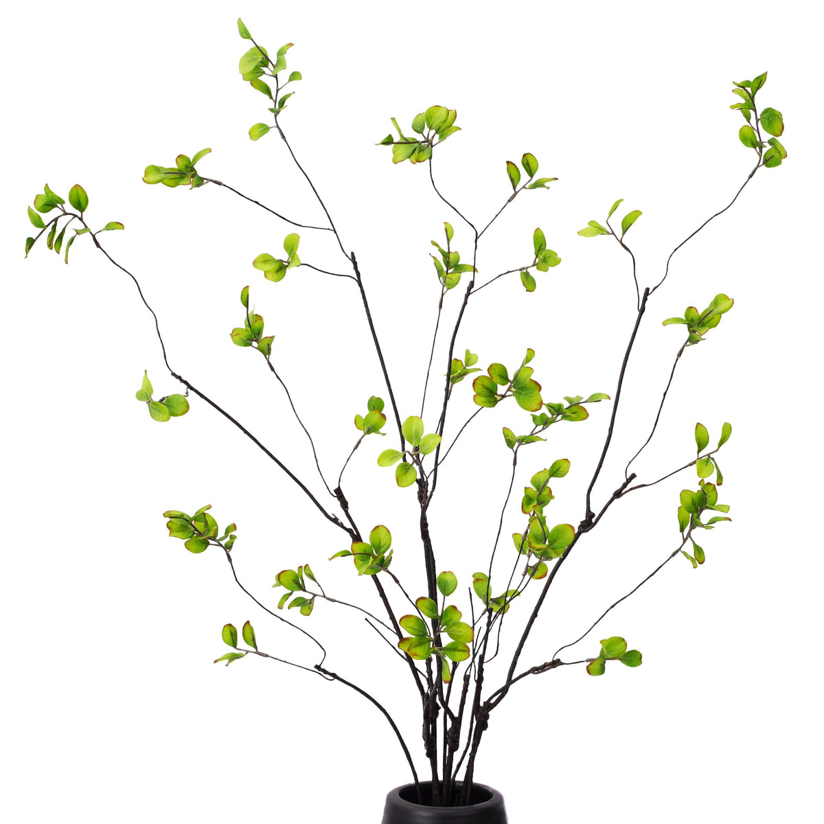 4 Pcs Artificial Ficus Branches for Vase, 35.4 Inch Faux Eucalyptus Stems, Greenery Stems and Realistic Faux Branches