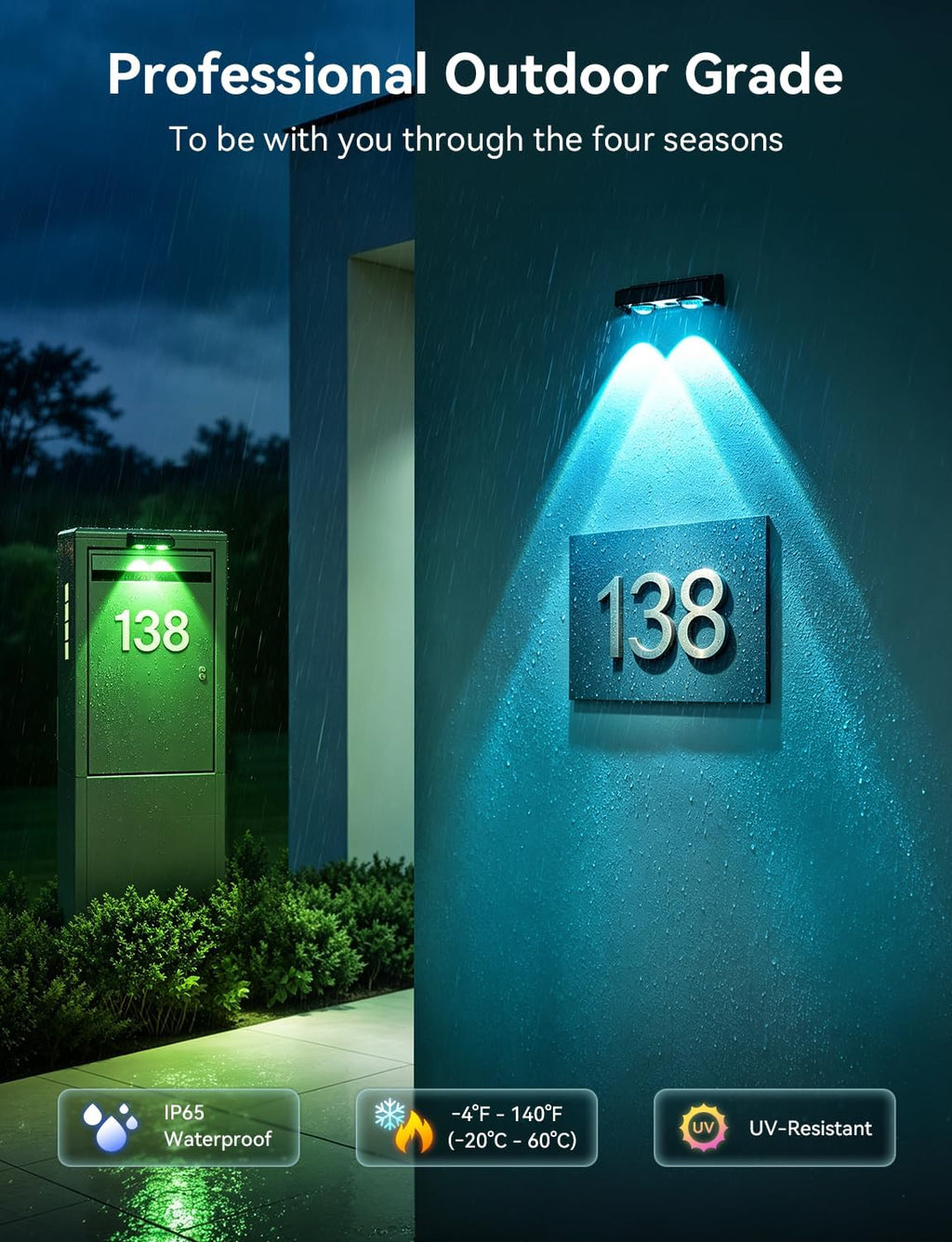 Solar Fence Lights Outdoor with Remote, 12 Pack 9 Colors & 11 Lighting Modes Fence Lights Solar Powered Waterproof