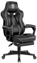 Gaming Chair for Adults, Reclining Gaming Chairs with Footrest and Massage, Computer Gaming Chair for Heavy
