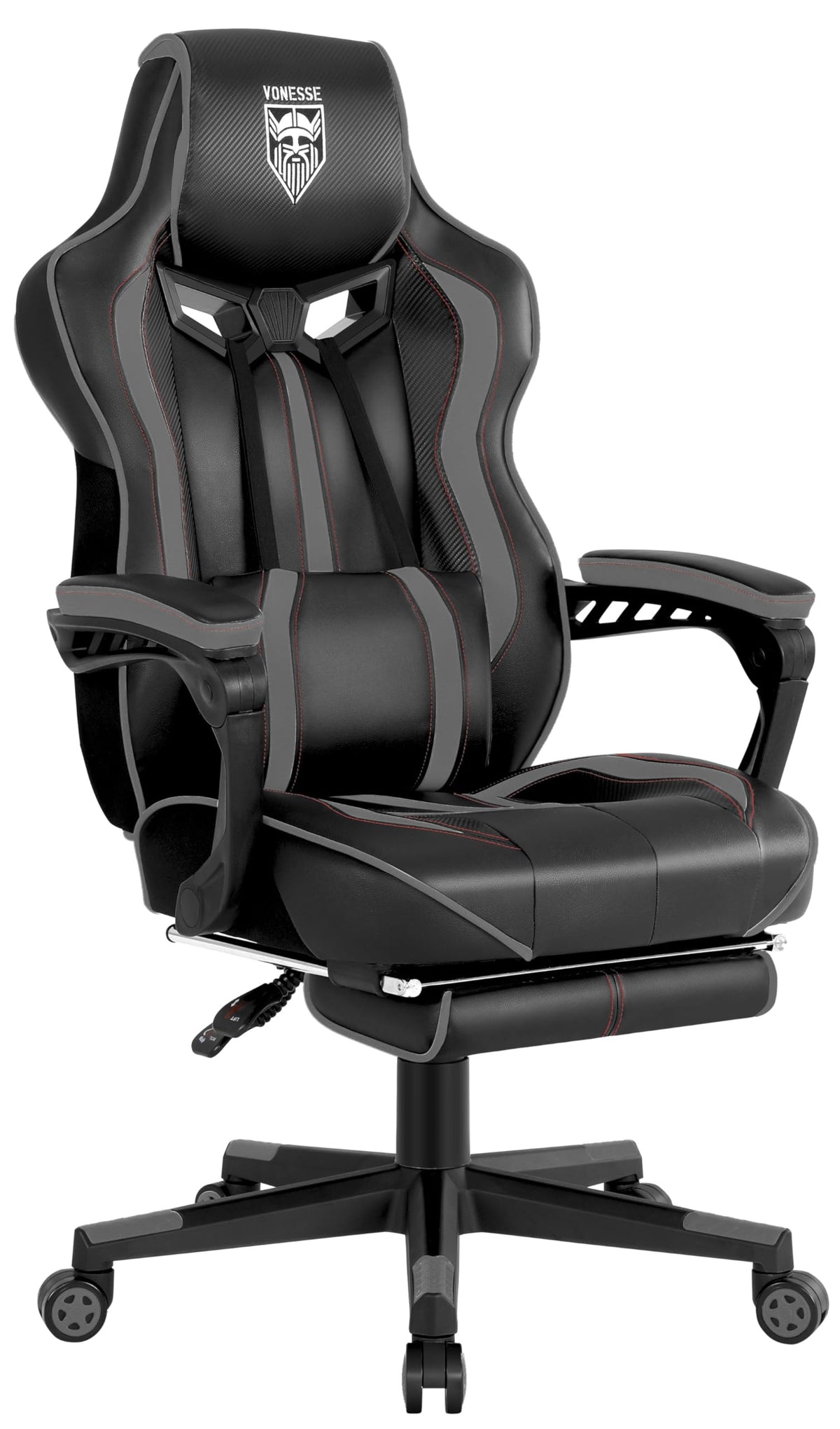 Gaming Chair for Adults, Reclining Gaming Chairs with Footrest and Massage, Computer Gaming Chair for Heavy