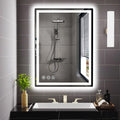 32" x 24" LED Bathroom Mirror with Lights, Memory Vanity Mirror