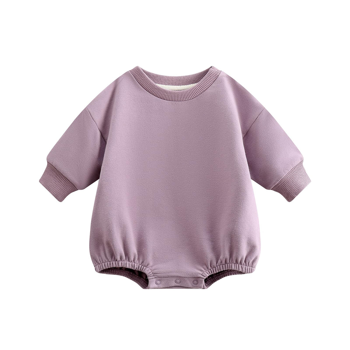 Baby Boy Girl Sweatshirt Romper Bubble Romper,Purple