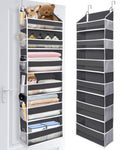 Over The Door Organizer with 6 Large Pockets 12 Side Pockets, 50lbs Weight Capacity Door Hanging Organizer , Pantry
