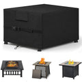 Fire Pit Cover Square 32", 600D Oxford, Waterproof, Black