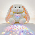Wioon Baby Sleep Soother Bunny Toy with Cry Sensor & Starlight Projector - 15, Rechargeable Plush Toy for 3-36