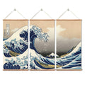 Traditional Japanese Scroll Wall Art - The Great Wave off Kanagawa