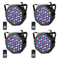 36LED Par Lights DJ Stage Light with Sound Activated 4-Packs